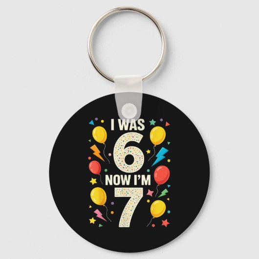 Seven Year Old Birthday 7 Year Old For Kids Girls  Sleutelhanger (Voorkant)