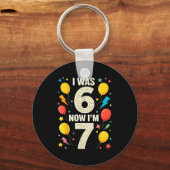 Seven Year Old Birthday 7 Year Old For Kids Girls  Sleutelhanger (Voorkant)
