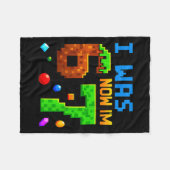 Seven Year Old Birthday, Was 6 Now I'm 7 Funny 67  Fleece Deken (Voorkant (Horizontaal))