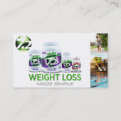 SevenPoint2 Gewichtverlies gemaakt Eenvoudige Visi Visitekaartje (Achterkant)