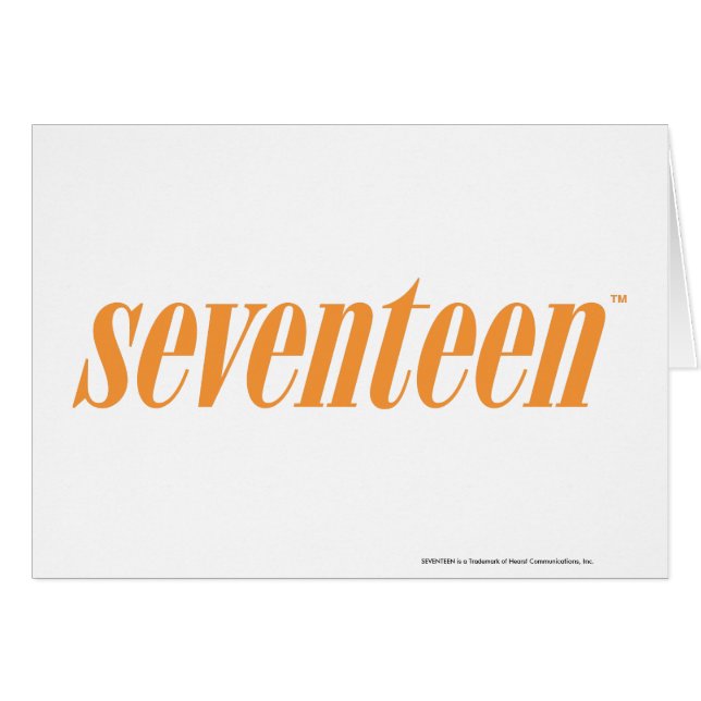 Seventeen Logo-Oranje (Voorkant Horizontaal)