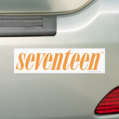 Seventeen Logo-Oranje Bumpersticker (Op auto)
