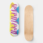 Seventeen Logo-Paars Persoonlijk Skateboard (Voorkant)