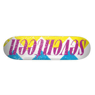 Seventeen Logo-Paars Persoonlijk Skateboard