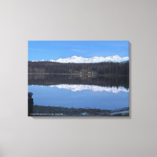 Seventeenmile Lake Alaska Print @3dudes1life (Voorkant)
