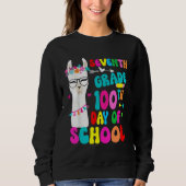 Seventh Grade 100 Days Smarter No Prob Llama Teach Trui (Voorkant)