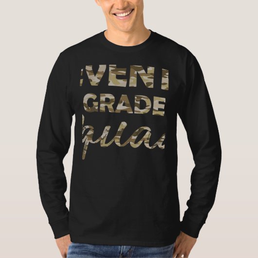 Seventh Grade Camo Teacher Welcome Back To School T-shirt (Voorkant)