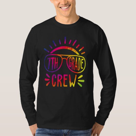 Seventh Grade Crew Tie Dye 7th Grade Back To Schoo T-shirt (Voorkant)