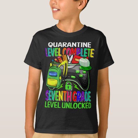 Seventh Grade Level Unlocked T-shirt (Voorkant)