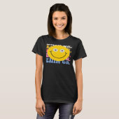 Seventh Grade Smile Groovy Back To School 7th Grad T-shirt (Voorkant volledig)