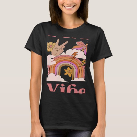Seventh Grade Vibes Retro 7th Grade Back To School T-shirt (Voorkant)