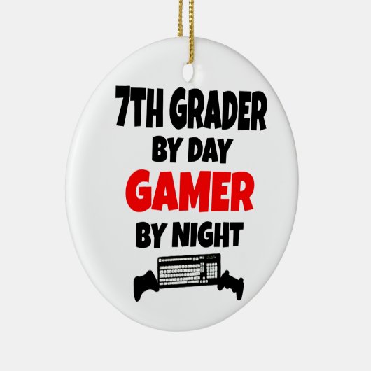 Seventh Grader Gamer Keramisch Ornament (Rechts)