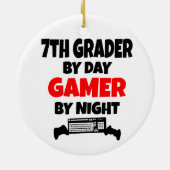 Seventh Grader Gamer Keramisch Ornament (Achterkant)