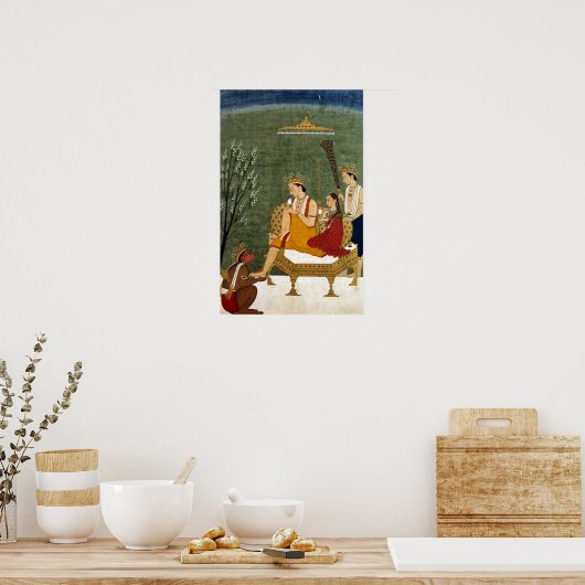 Seventh Incarnation of Vishnu as Rama-Chandra Poster (Keuken)