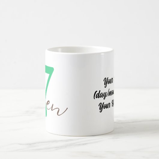 Seventh Year with Personalization Koffiemok (Center)