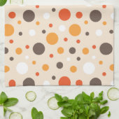 Seventies Retro Stippen Theedoek (Gevouwen)