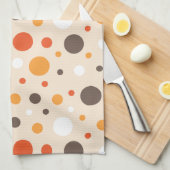 Seventies Retro Stippen Theedoek (Quarter Fold)