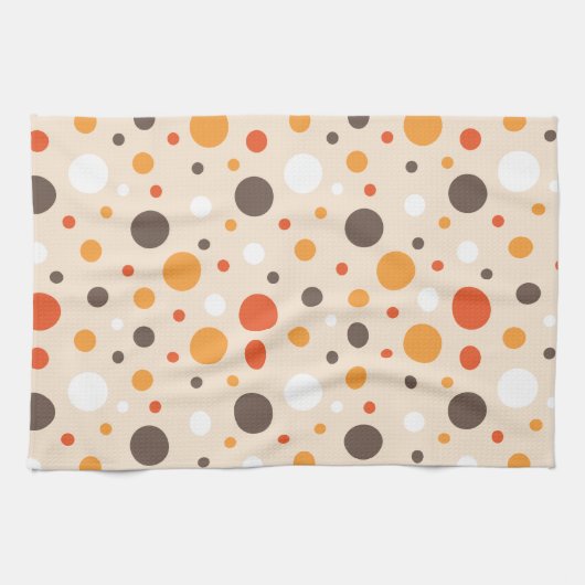 Seventies Retro Stippen Theedoek (Horizontaal)