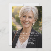 Seventy and Fabulous Photo 70th Birthday Party Kaart (Voorkant)