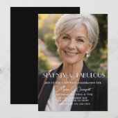 Seventy and Fabulous Photo 70th Birthday Party Kaart (Voorkant / Achterkant)