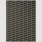 Seventy gold on black birthday or annversary tissuepapier (Voorkant)