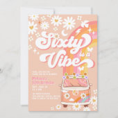 Seventy is een Vibe 70th Bright Pink Birthday Groo Kaart (Voorkant)