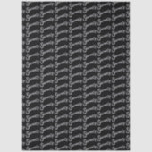 Seventy silver on black birthday or annversary tissuepapier (Voorkant)