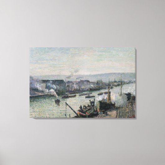 Sever Port Rouen 1896 Canvas Afdruk (Voorkant)