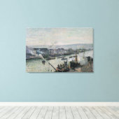 Sever Port Rouen 1896 Canvas Afdruk (Insitu (Houten vloer))
