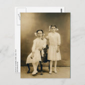 Severa & Catherine LAHR, rond 1910 Briefkaart (Voorkant / Achterkant)