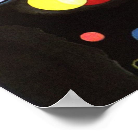 Several Circles, abstracte kunst van Kandinsky, Poster (Hoek)