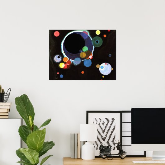 Several Circles, abstracte kunst van Kandinsky, Poster (Thuiskantoor)