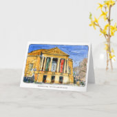 Severance Hall Folded Wenskaart Kaart (Gele Bloem)