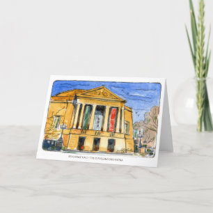 Severance Hall Folded Wenskaart Kaart