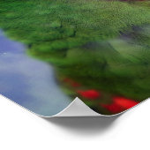 Severe Macaw Parrot dicht bij Poster (Hoek)