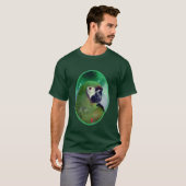 Severe Macaw Parrot dicht bij T-shirt (Voorkant volledig)