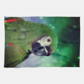 Severe Macaw Parrot dicht bij Theedoek (Horizontaal)