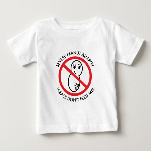 Severe Peanut Allergy Baby T-Shirt (Voorkant)