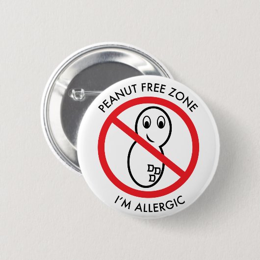 Severe Peanut Allergy Button (Voorkant /achterkant)