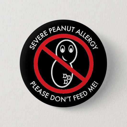 Severe Peanut Allergy Button (Voorkant)