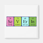 Severin Periodieke Naam Magnet (Voorkant)