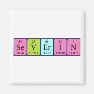 Severin Periodieke Naam Magnet