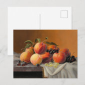 Severin Roesen - Perziken, Druiven, Appels Briefkaart (Voorkant / Achterkant)