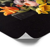 Severin Roesen still Life, Flowers en Fruit Poster (Hoek)