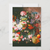 Severin Roesen - stille levensduur van bloemen en  Bedankkaart (Voorkant)