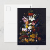 Severin Roesen Victoriaans Bouquet Briefkaart (Voorkant / Achterkant)