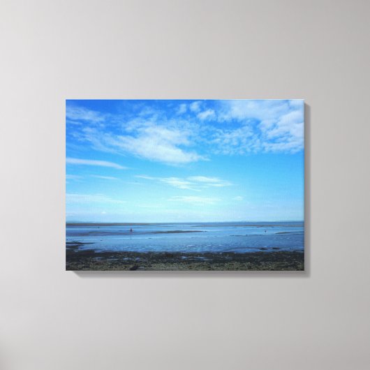Severn Estuary in Penarth Canvas Afdruk (Voorkant)