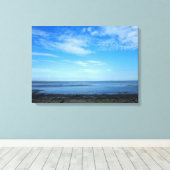 Severn Estuary in Penarth Canvas Afdruk (Insitu (Houten vloer))