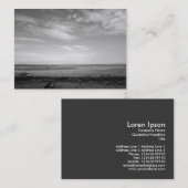 Severn Estuary op Penarth B&W Visitekaartje (Voorkant / Achterkant)