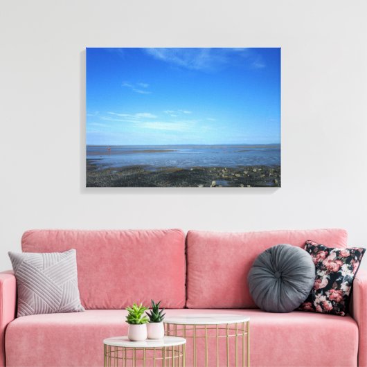 Severn Estuary op Penarth II Canvas Afdruk (Insitu (Woonkamer))